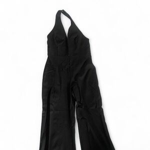 Elegant Black Halter Jumpsuit